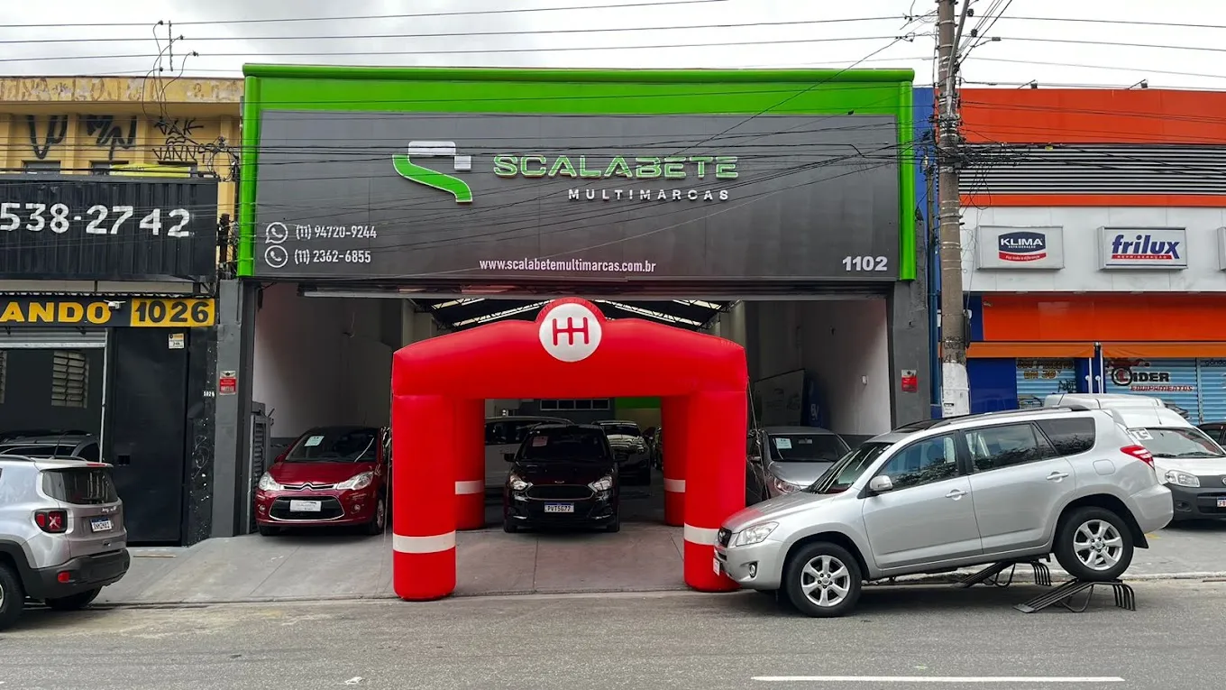 Fachada da loja Veículos à venda em SCALABETE MULTIMARCAS - São Paulo - SP | Mobiauto