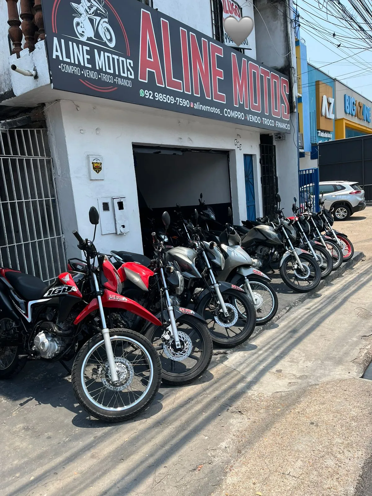 Fachada da loja ALINE MOTOS - Manaus - AM
