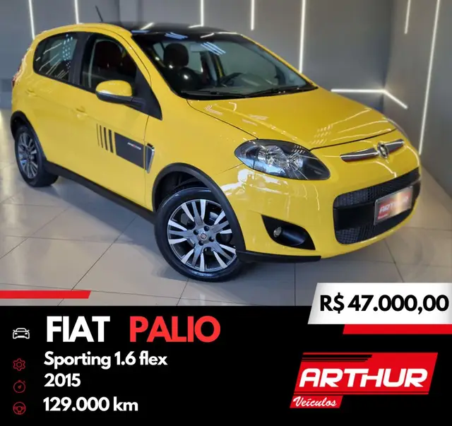 Carro Fiat Palio 2015 Sporting 1.6 16V (Flex)