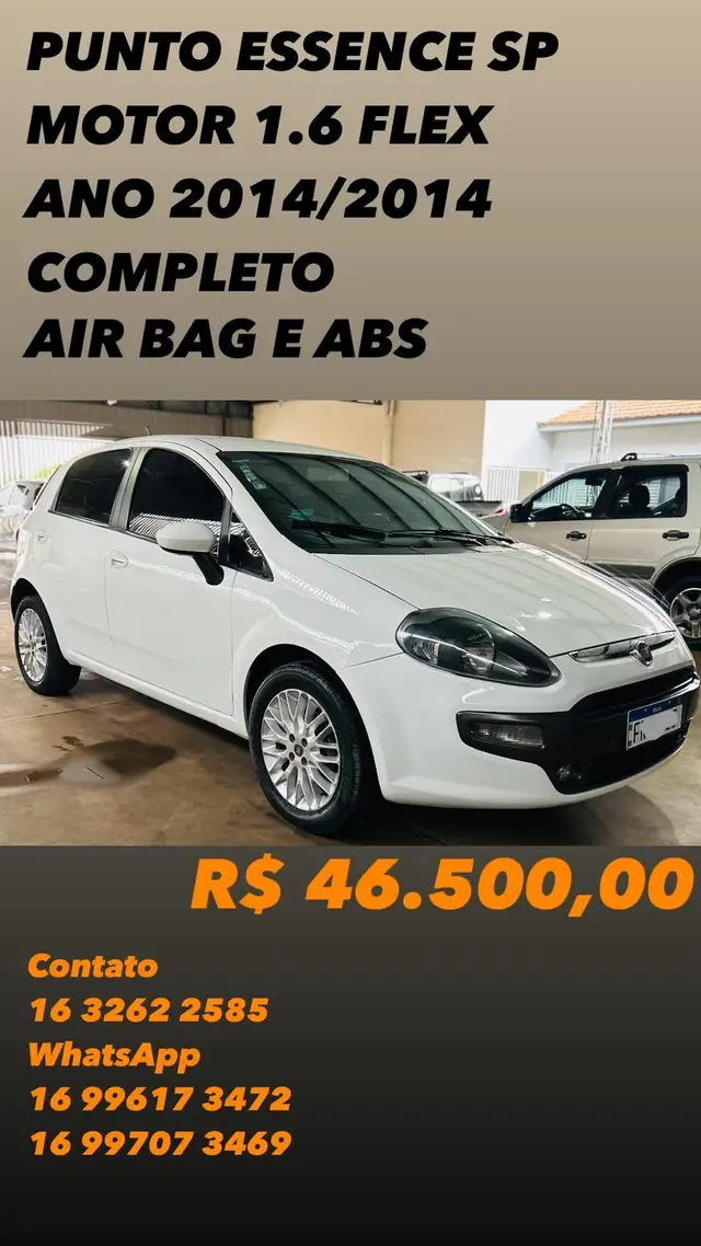 Carro Fiat Punto 2014 Essence 1.6 16V (Flex)