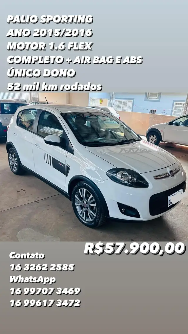 Carro Fiat Palio 2016 Sporting 1.6 16V (Flex)