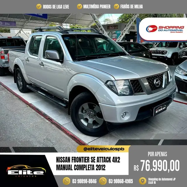 Carro Nissan Frontier 2012 SE Attack 2.5 4x2 (Cab.Dupla)