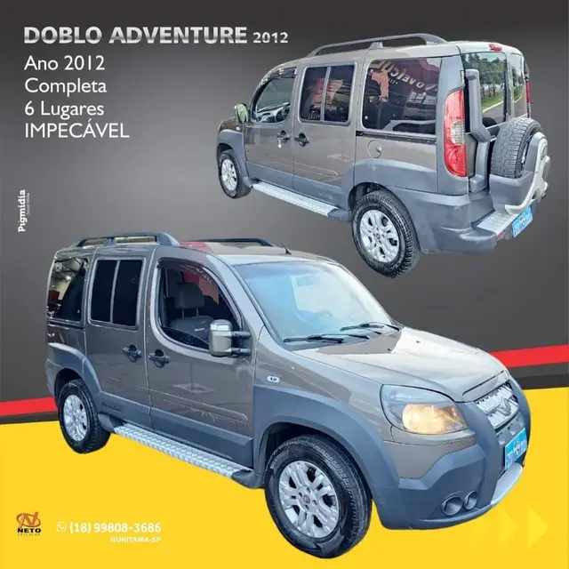Carro Fiat Doblò 2013 Adventure 1.8 16V (Flex)