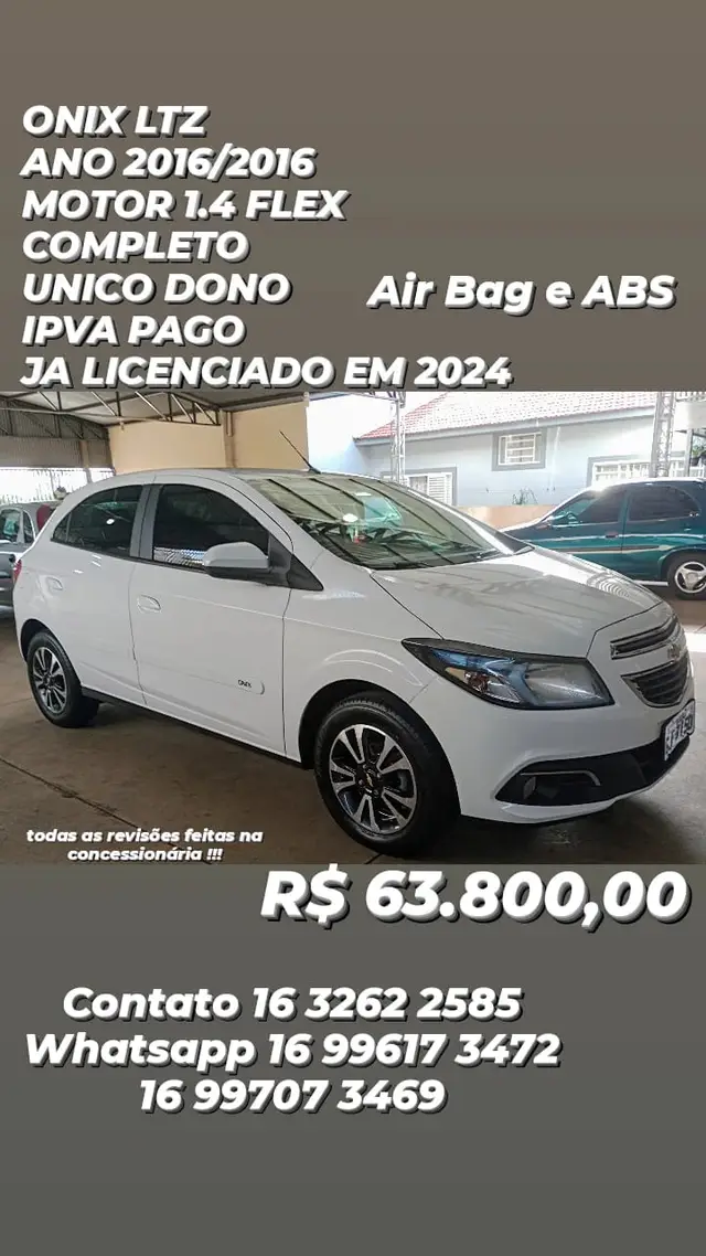 Carro Chevrolet Onix 2016 1.4 LTZ SPE/4