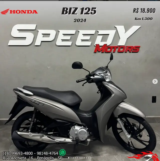Carro Honda Biz 125 2025 ES