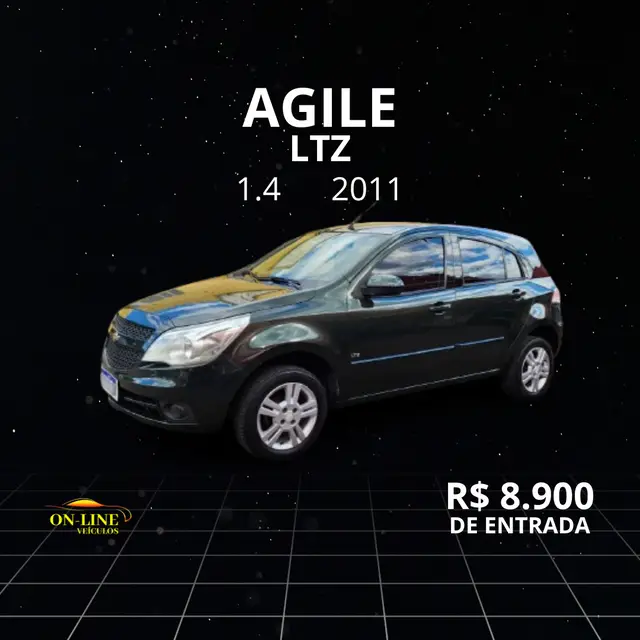 Carro Chevrolet Agile 2011 LTZ 1.4 8V (Flex)