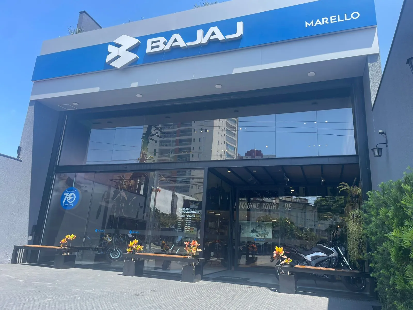 Fachada da loja MARELLO BAJAJ - Santo André - SP