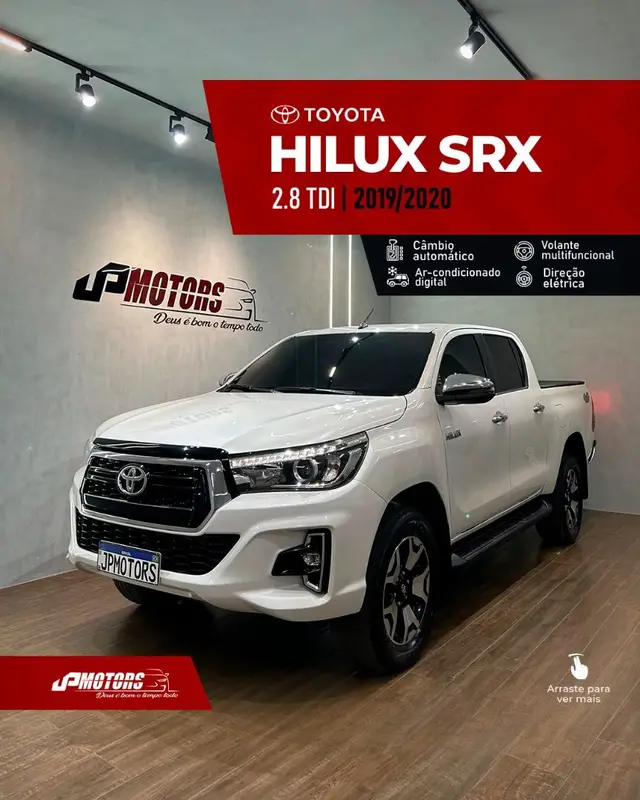 Carro Toyota Hilux Cabine Dupla 2020 Hilux 2.8 TDI SRX CD 4x4 (Aut)