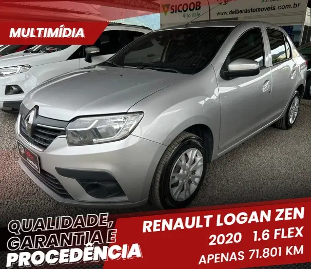 Carro Renault Logan 2020 Zen 1.6 16V SCe (Flex)