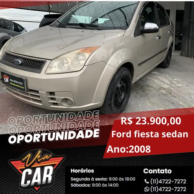 Carro Ford Fiesta Sedan 2007 First 1.6 (Flex)