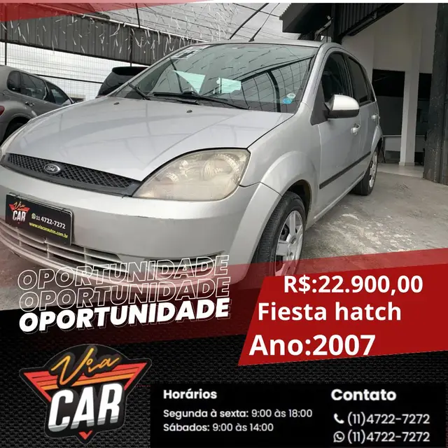Carro Ford Fiesta Hatch 2007 1.6 (Flex)