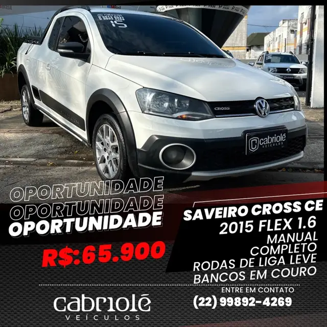 Carro Volkswagen Saveiro 2015 Cross 1.6 16v MSI CE (Flex)
