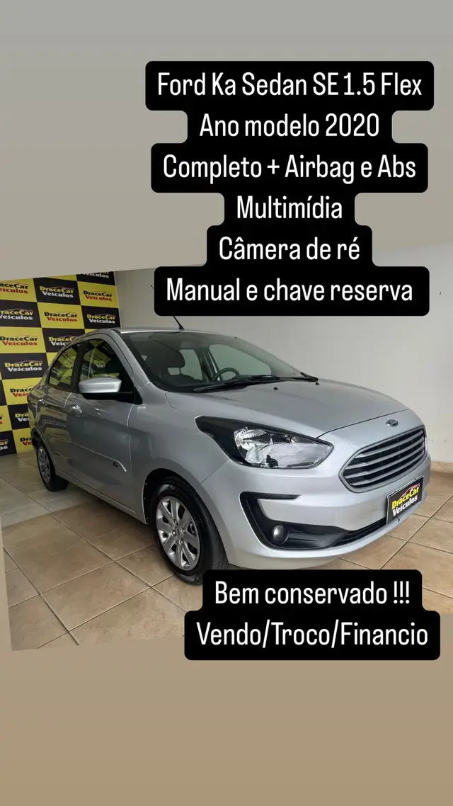 Carro Ford Ka Sedan 2020 SE Plus 1.5 12v (Flex)