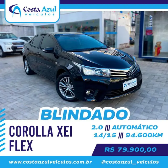 Carro Toyota Corolla 2015 2.0 XEi Multi-Drive S (Flex)