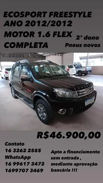 Carro Ford EcoSport 2012 FREESTYLE 1.6 16V Flex 5p