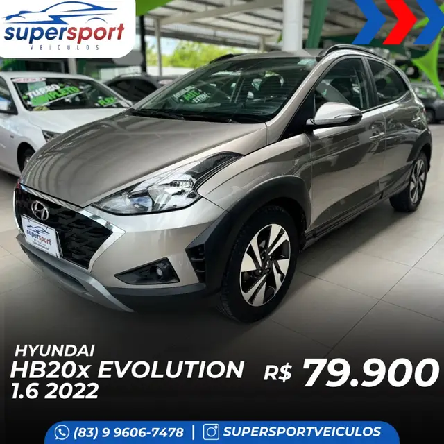 Carro Hyundai HB20X 2022 Evolution 1.6 (Aut) (Flex)