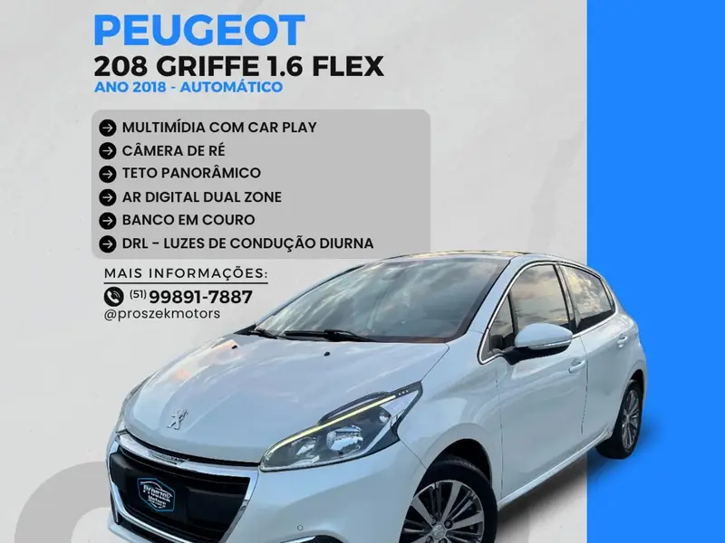 Peugeot 208 Griffe 1.6 16V (Flex) (Aut)