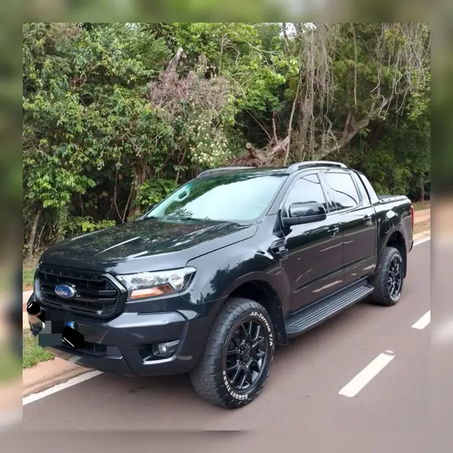 Carro Ford Ranger Cabine Dupla 2022 Black 2.2 Turbodiesel 4x2 (Aut)