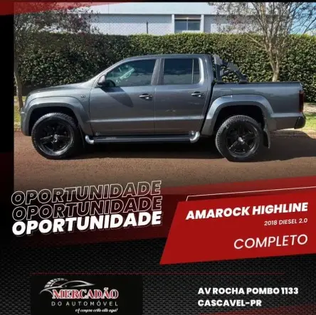 Carro Volkswagen Amarok 2018 2.0 CD 4x4 TDi Highline (Aut)