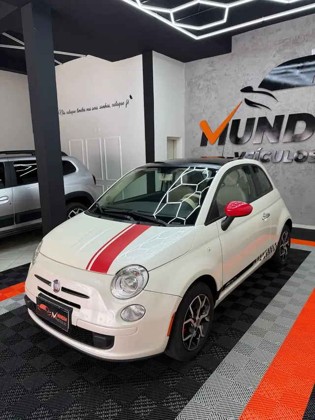 Carro Fiat 500 2012 Cult Dualogic 1.4 8V