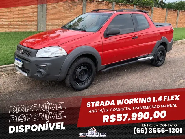 Carro Fiat Strada 2015 Working 1.4 (Flex) (Cabine Dupla)