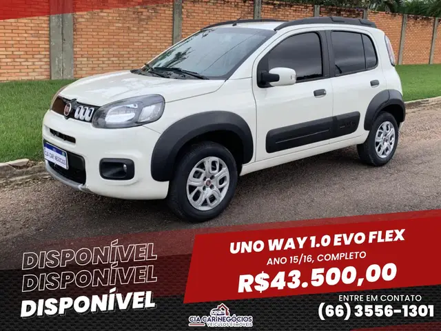 Carro Fiat Uno 2016 Way 1.0 8V (Flex) 4p