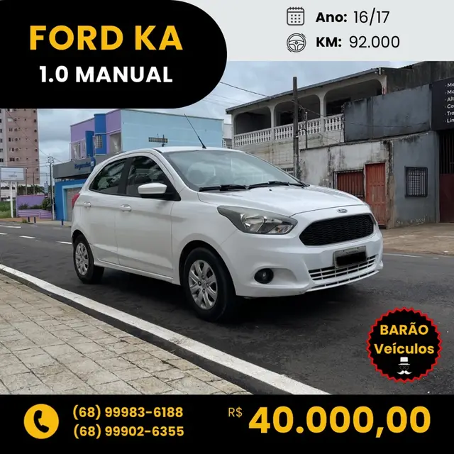 Carro Ford Ka 2017 1.0 SE (Flex)