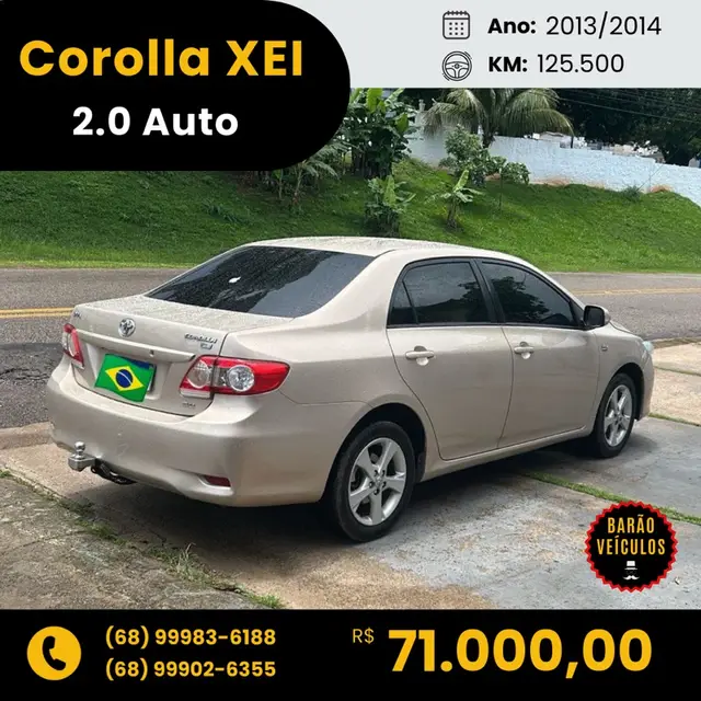 Carro Toyota Corolla 2014 2.0 XEi Multi-Drive S (Flex)
