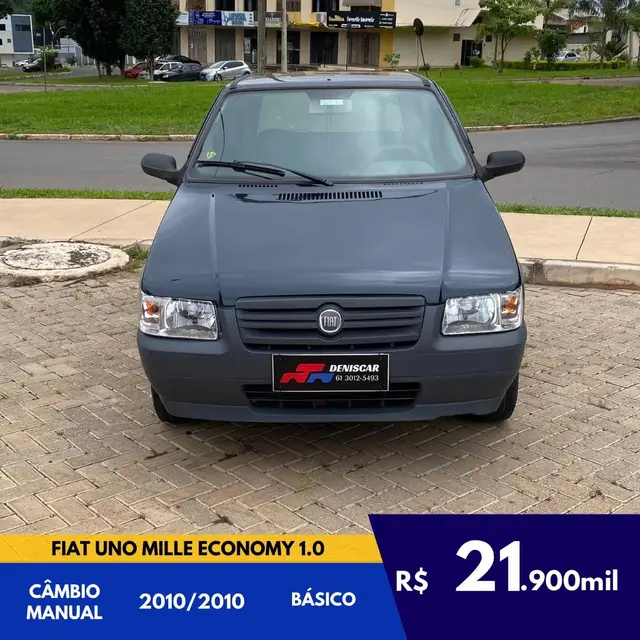 Carro Fiat Uno Mille 2010 Fire Economy 1.0 (Flex) 2p