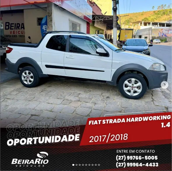 Carro Fiat Strada 2018 Hard Working 1.4 (Flex) (Cabine Simples)