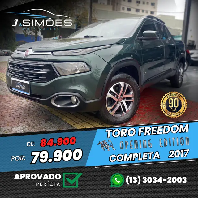 Carro Fiat Toro 2017 Freedom 1.8 AT6 4x2 (Flex)