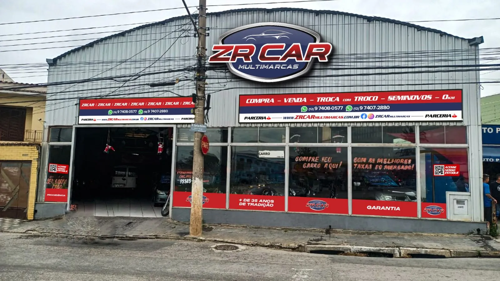 Fachada da loja Z R CAR MULTIMARCAS LTDA - Jacareí - SP