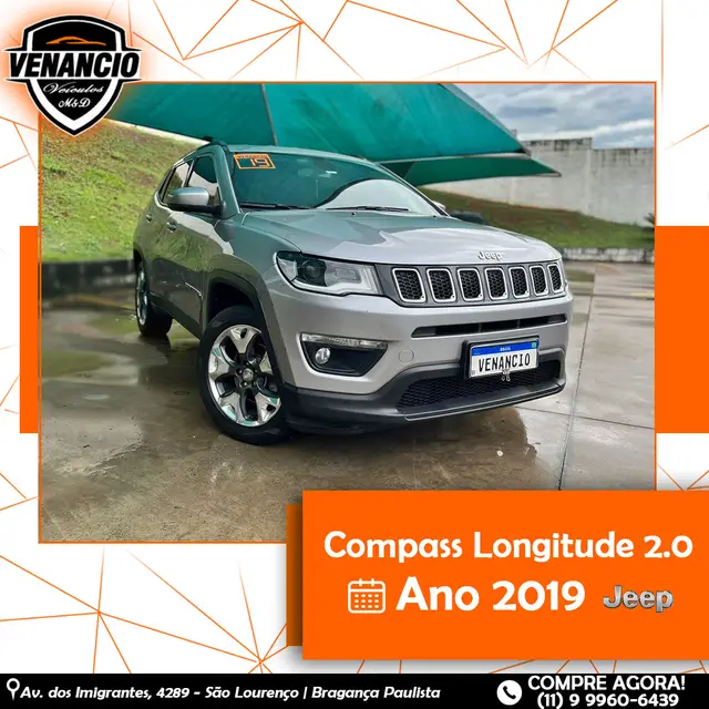 Carro Jeep Compass 2019 2.0 Longitude 4x2 (Aut) (Flex)