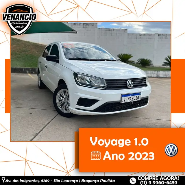 Carro Volkswagen Voyage 2023 1.0 MPI (Flex)