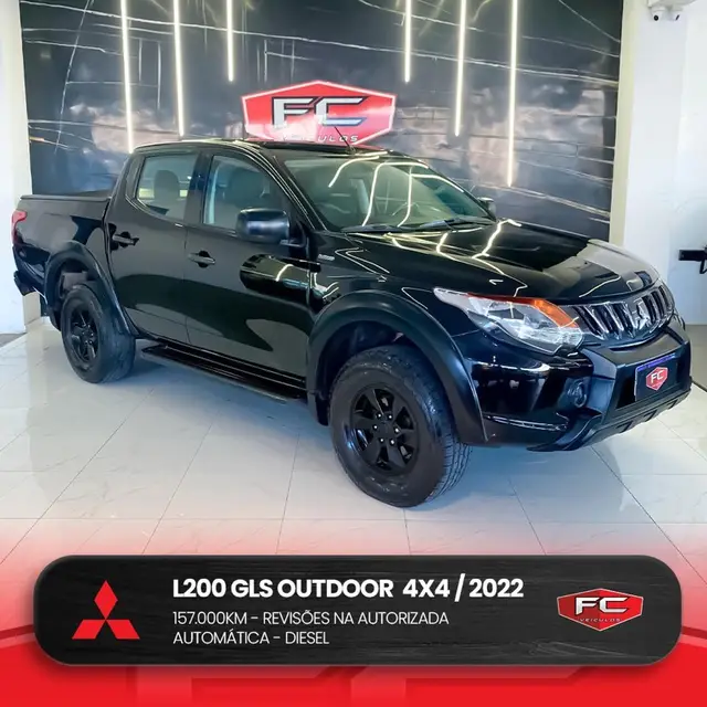 Carro Mitsubishi L200 Triton Outdoor 2022 GLS 2.4 Turbo AT 4X4