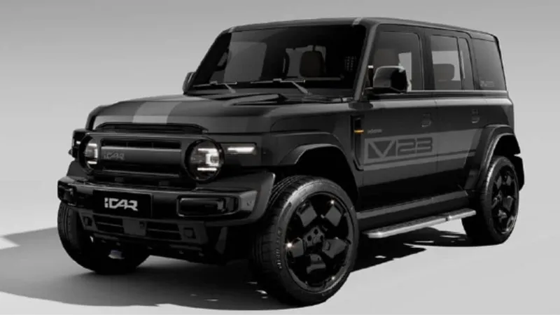 Chery iCar V23 é cópia elétrica do Mercedes Classe G com autonomia de 501 km