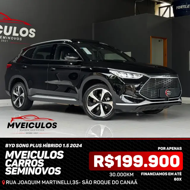 Carro BYD Song Plus 2024 (Híbrido)