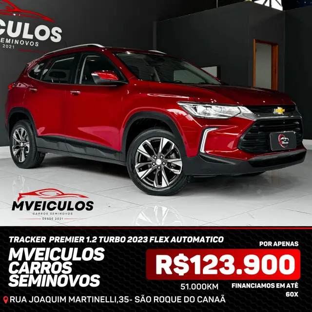 Carro Chevrolet Tracker 2023 Premier 1.2 Turbo (Aut.)