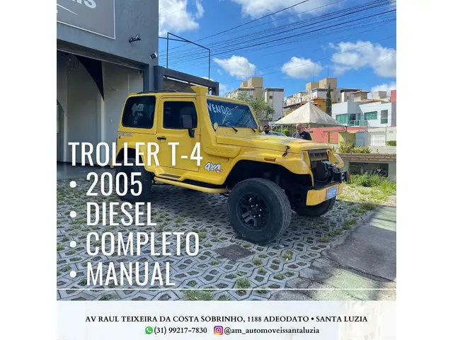 Carro Troller T4 2005 4x4 2.8 Turbo (teto rígido)