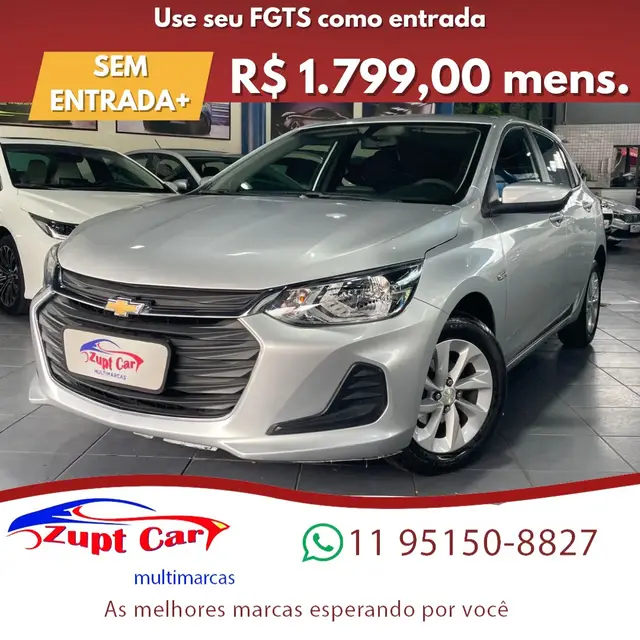 Carro Chevrolet Onix 2021 LT 1.0 (Flex)