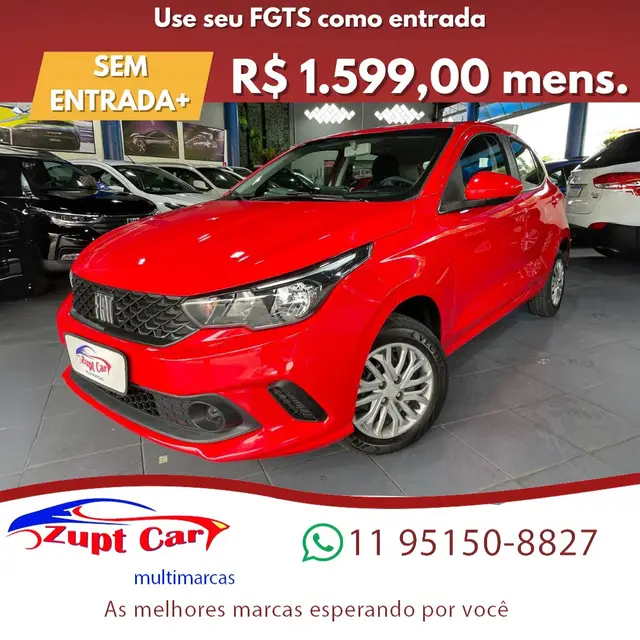 Carro Fiat Argo 2021 Drive 1.0 (Flex)
