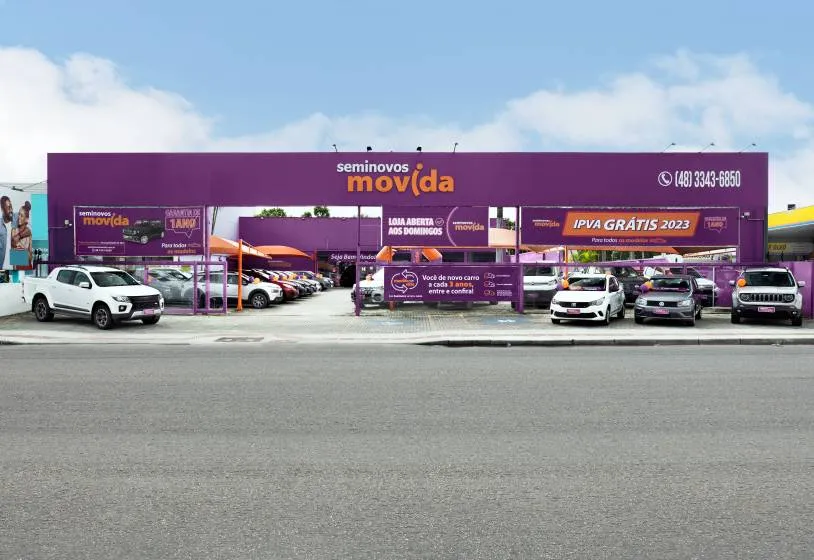 Fachada da loja Veículos à venda em Seminovos Movida São José - São José - SC | Mobiauto