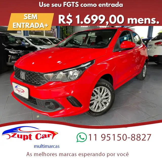 Carro Fiat Argo 2022 Drive 1.0 (Flex)