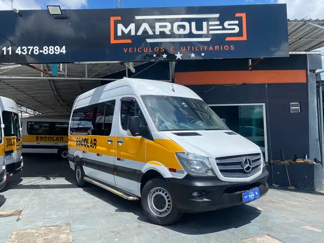 Carro Mercedes-Benz Sprinter 2019 VAN 415 CDI  Teto Alto 15+1 Luxo