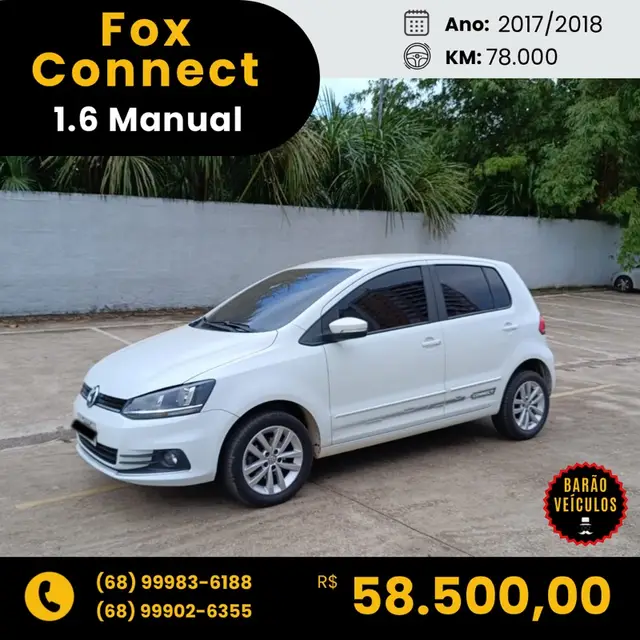 Carro Volkswagen Fox 2018 1.6 MSI Connect (Flex)
