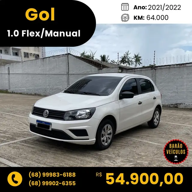 Carro Volkswagen Gol 2022 1.0 12v (Flex)