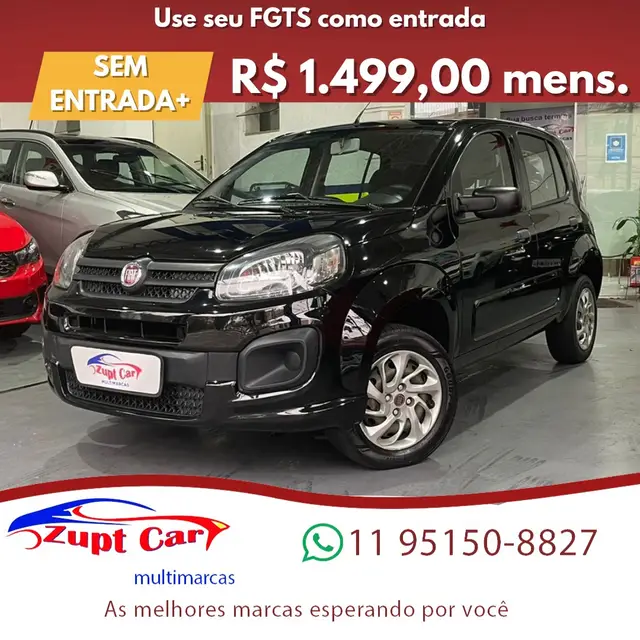 Carro Fiat Uno 2021 Attractive 1.0