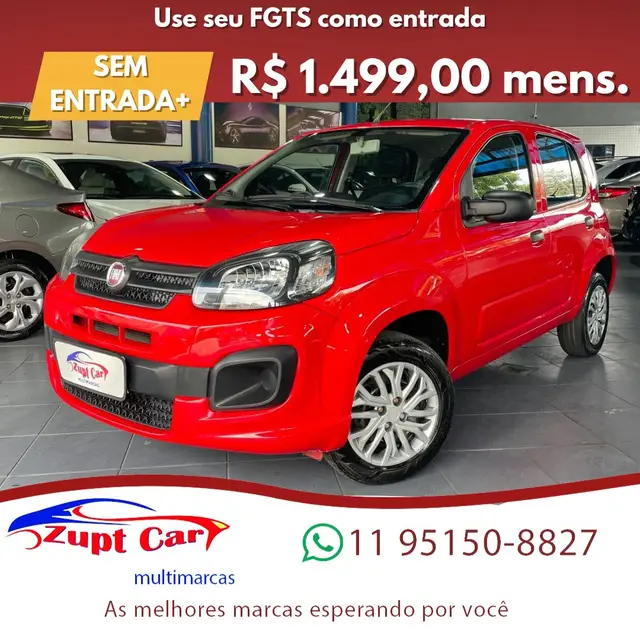 Carro Fiat Uno 2021 Attractive 1.0