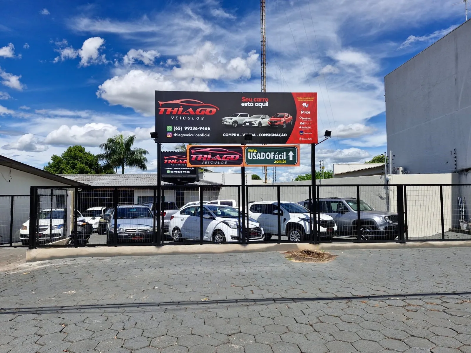 Fachada da loja Veículos à venda em THIAGO VEICULOS - Tangará da Serra - MT | Mobiauto