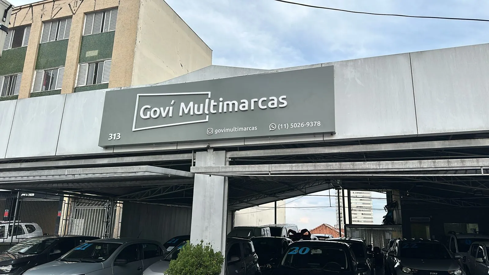 Fachada da loja Veículos à venda em GOVI MULTIMARCAS - São Paulo - SP | Mobiauto